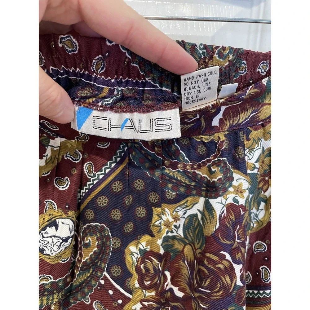 Vintage Chaus Womens Patchwork Maxi Skirt Size L Boho Dark Fairy Whimsigoth‎ 90s